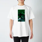 音楽と釣りのFishing Spot T shirts Trout Regular Fit T-Shirt