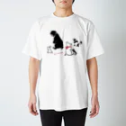 動物たちの日常のrun run run Regular Fit T-Shirt