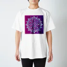 小枝[FunCoMadeメンバー]のMANDARA-purple&light blue- スタンダードTシャツ