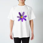 An-nyanの紫の花 Regular Fit T-Shirt