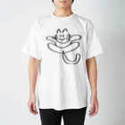 ななこさんのどうぶつぐっずのぱんぱかぱーんねこ(文字入り) Regular Fit T-Shirt