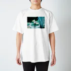 東洲斎写楽のお花Tシャツ2 티셔츠