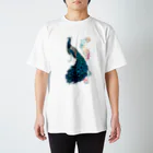 circle and dropsのクジャク　p スタンダードTシャツ