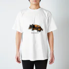 worldsabiのやる気なしネコ Regular Fit T-Shirt