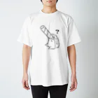 Harimo（ハリネズミ作家）の見えないハリネズミ Regular Fit T-Shirt