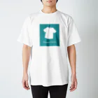 Tシャツ柄のTシャツ屋さんのTシャツ柄のTシャツ【マリンブルーの背景】【Tsyatu-Tshirt】 スタンダードTシャツ