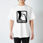 2BRO. 公式グッズストアの黒「KNEE HEAL」淡色Tシャツ Regular Fit T-Shirt