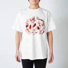 竹とりのおきなのflower Regular Fit T-Shirt