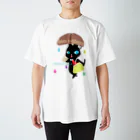 Lani＊Lani-online shop-のくろねこ　にゃ～ご＊ Regular Fit T-Shirt