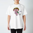 のはらのうたのピンクのかっぱちゃん スタンダードTシャツ