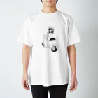 chaaru_illustのスクーター女子 Regular Fit T-Shirt