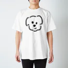 suzuki miroの白黒の大きな犬くん スタンダードTシャツ