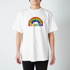 ことり屋のドット虹レインボー Regular Fit T-Shirt