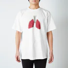 OGNdesignの肺　内臓　lung　NO.20 スタンダードTシャツ