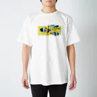 カツキ ミオのブクブク 魚 背景アリ スタンダードTシャツ