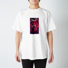 兎派のpaint_01_xx(red) Regular Fit T-Shirt