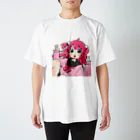 半熟たまこのふとまゆ女子高生 スタンダードTシャツ