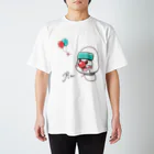 ドレスピエロの絵日記のおねつピエロTシャツ（白） スタンダードTシャツ