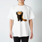 COT0w0TONのバンザイレッサーパンダ スタンダードTシャツ