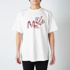 Mr.Rightのカップルコーデ トレンドの花柄ファッション「Ms.」レディース ピンク Regular Fit T-Shirt