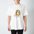 せんのひまわり少女（しろ） Regular Fit T-Shirt