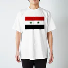 金融投資デザイン　カマラオンテ-ムラサキのSYRIA シリアの国旗 旗 flag スタンダードTシャツ