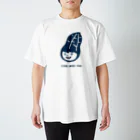 ジャスタキッチンのニヤッとピーナツ娘（紺） Regular Fit T-Shirt