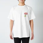 わんたの花束　赤 スタンダードTシャツ