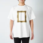sainamu_shopのゴールドの額縁 スタンダードTシャツ