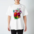 花のある生活のカラフルローズ スタンダードTシャツ