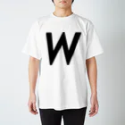 BetterDesignStoreのW ： イニシャルTシャツ スタンダードTシャツ
