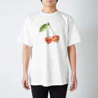 凩 灯の艶々🍒さくらんぼ Regular Fit T-Shirt