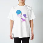 IENITY　/　MOON SIDEのJelly Fish #Purple Regular Fit T-Shirt