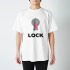 ユニークで目を引くアイデア！Masakey ArtのLOCK スタンダードTシャツ