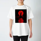 kokoro3000の太陽と赤富士とこころTシャツ Regular Fit T-Shirt