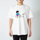 花くまゆうさくのユニコーンと散歩 Regular Fit T-Shirt