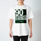 FUZZAGE™ (ファズエイジ)のFUZZAGE No.8 Classical Alternative Rock (Green/White) スタンダードTシャツ