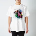 猫鳴きのpainted mnt Regular Fit T-Shirt