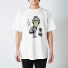 ハシビロ☆SHOPの余裕なハシビロコウ Regular Fit T-Shirt