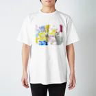 岡本なう - okamoto now -のピンズMen（ぴんずめん・PinsMen） Regular Fit T-Shirt