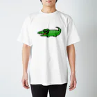 ぴよたそ商店のうるうる目のワニくん Regular Fit T-Shirt