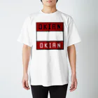 HIDE-AKIのオキエンちゃんTシャツダブルロゴ Regular Fit T-Shirt