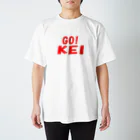 AAAstarsのＧＯ！KEI-赤 スタンダードTシャツ