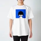 おりこう猫の刈り上げてるよ　青 Regular Fit T-Shirt