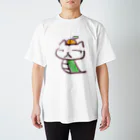 かざま@いぬへび【🍎㌠】のみかんの載ったいぬへび Regular Fit T-Shirt