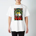 まめるりはことりのオカメインコ椿【まめるりはことり】 Regular Fit T-Shirt