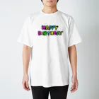 ひなたぼっこのHAPPY BIRTHDAY(カラーver) スタンダードTシャツ