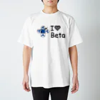 おーちゃんずドローンStoreのI LOVE BETA. Regular Fit T-Shirt