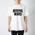 JIMOTO Wear Local Japanの練馬区 NERIMA WARD ロゴブラック スタンダードTシャツ