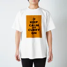 borderLinerのKEEP CALM AND CURRY ON スタンダードTシャツ